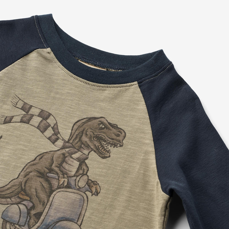 Wheat Main T-Shirt L/S Torbjørn Jersey Tops and T-Shirts 1137 dry sage