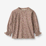 Wheat Main T-Shirt Norma | Baby Jersey Tops and T-Shirts 0098 grey rose flowers
