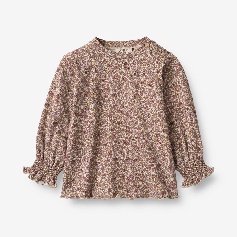 Wheat Main T-Shirt Norma | Baby Jersey Tops and T-Shirts 0098 grey rose flowers