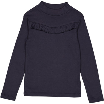 Wheat Main T-Shirt Rib Ruffle Jersey Tops and T-Shirts 1378 midnight blue