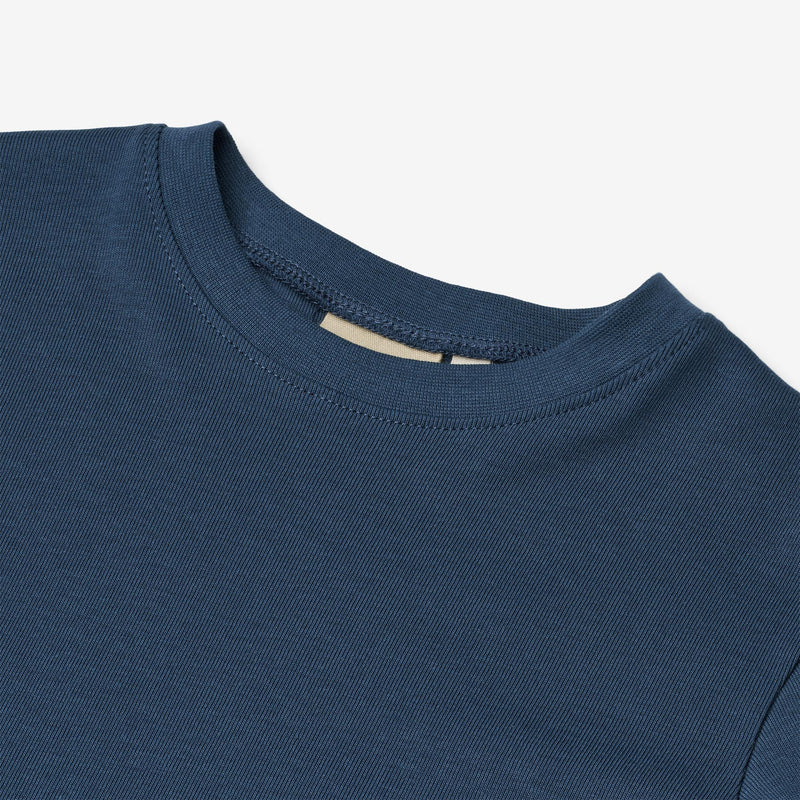 Wheat Main T-Shirt S/S Ben Jersey Tops and T-Shirts 1042 blue waves