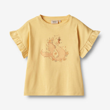 Wheat Main T-Shirt S/S Esther Jersey Tops and T-Shirts 5001 pale apricot