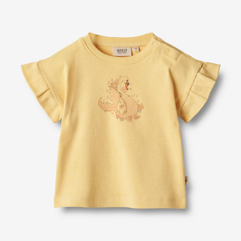 Wheat Main T-Shirt S/S Esther Jersey Tops and T-Shirts 5001 pale apricot
