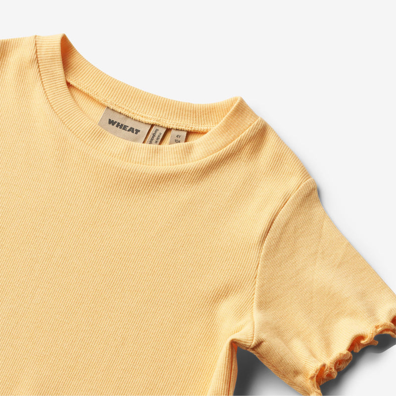 Wheat Main T-Shirt S/S Irene Jersey Tops and T-Shirts 5001 pale apricot