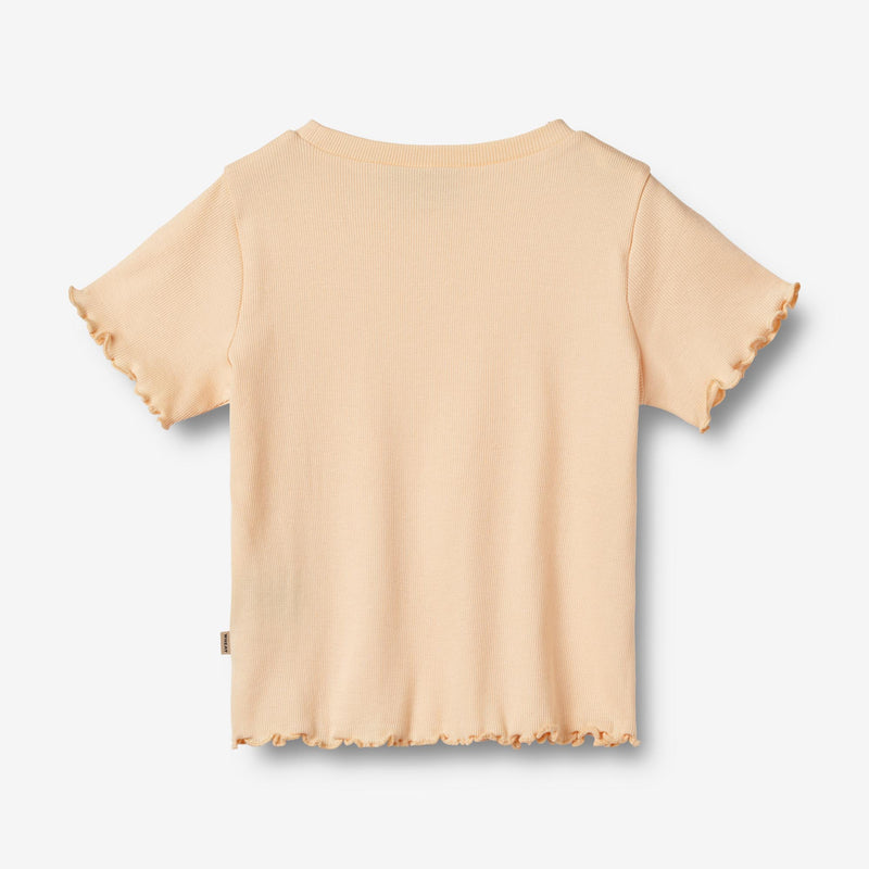 Wheat Main T-Shirt S/S Irene Jersey Tops and T-Shirts 1251 Pale Peach