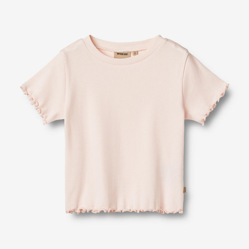 Wheat Main T-Shirt S/S Irene Jersey Tops and T-Shirts 2596 soft rose 