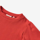 Wheat Main T-Shirt S/S Iris Jersey Tops and T-Shirts 2072 red