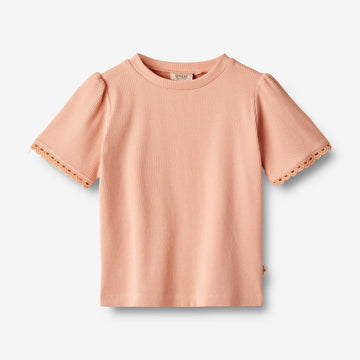 Wheat Main T-Shirt S/S Iris Jersey Tops and T-Shirts 2563 soft coral