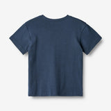 Wheat Main T-Shirt S/S Kristian Jersey Tops and T-Shirts 1042 blue waves