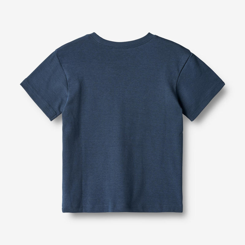 Wheat Main T-Shirt S/S Kristian Jersey Tops and T-Shirts 1042 blue waves