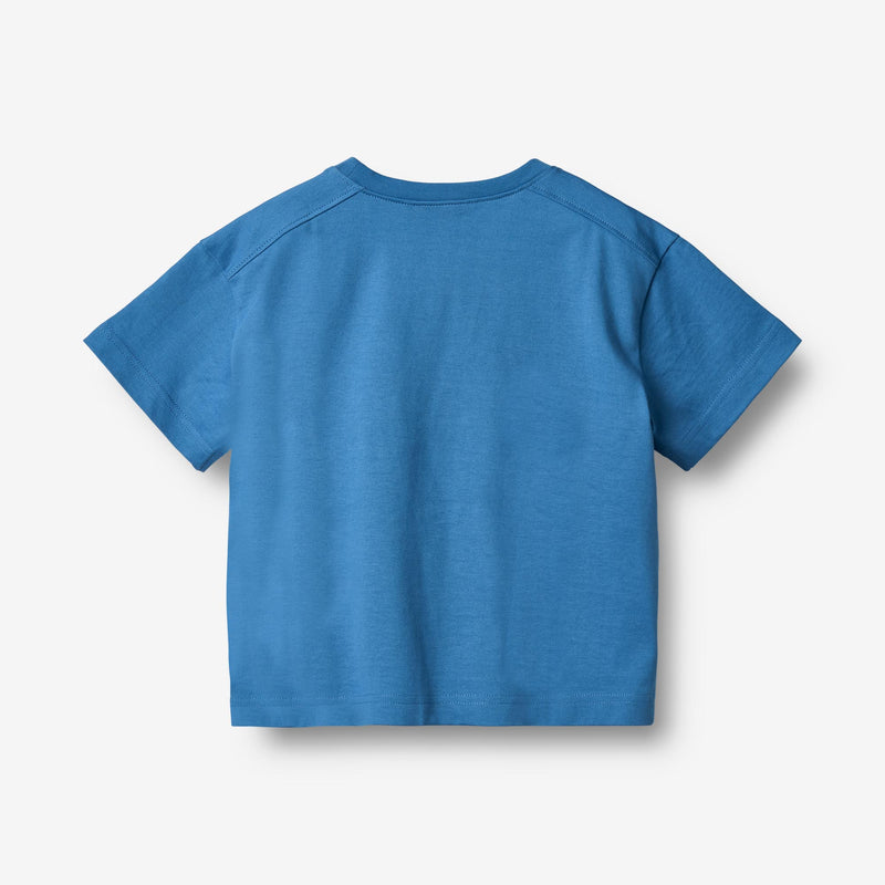 Wheat Main T-Shirt S/S Lauge Jersey Tops and T-Shirts 1043 blue