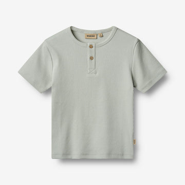 Wheat Main T-Shirt S/S Lumi Jersey Tops and T-Shirts 9436 rainy sky