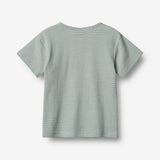 Wheat Main T-Shirt S/S Lumi Jersey Tops and T-Shirts 9442 stormy sea stripe