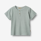 Wheat Main T-Shirt S/S Lumi Jersey Tops and T-Shirts 9442 stormy sea stripe