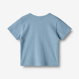 Wheat Main T-Shirt S/S Lumi Jersey Tops and T-Shirts 1043 blue