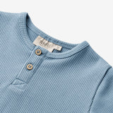 Wheat Main T-Shirt S/S Lumi Jersey Tops and T-Shirts 1043 blue
