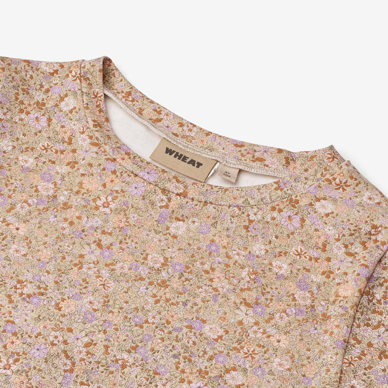 Wheat Main T-Shirt S/S Manna T-Shirt 9409 lilac flower meadow