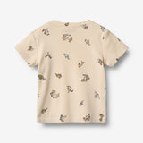 Wheat Main T-Shirt S/S Mikkel Jersey Tops and T-Shirts 9413 beach friends
