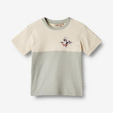 Wheat Main T-Shirt S/S Oliver Jersey Tops and T-Shirts 1475 sea mist