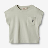 Wheat Main T-Shirt S/S Signe Jersey Tops and T-Shirts 1475 sea mist