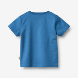 Wheat Main T-Shirt S/S Walter Jersey Tops and T-Shirts 1043 blue