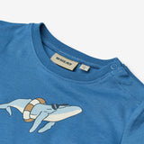 Wheat Main T-Shirt S/S Walter Jersey Tops and T-Shirts 1043 blue