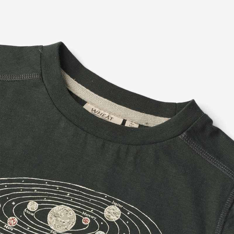 Wheat Main T-Shirt Solar System Jersey Tops and T-Shirts 0025 black coal