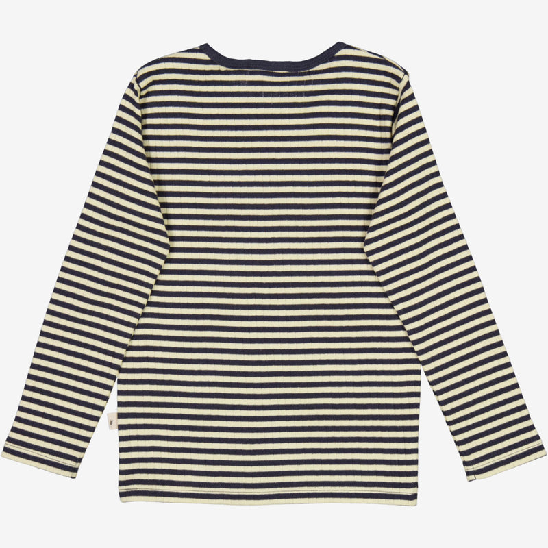 T-Shirt Striped LS - midnight stripe