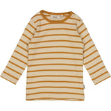 Wheat Main T-Shirt Striped LS Jersey Tops and T-Shirts 4341 almond