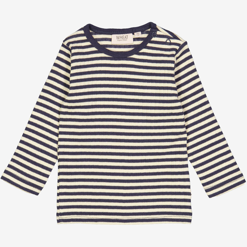 T-Shirt Striped LS | Baby - midnight stripe