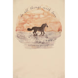 Wheat Main T-Shirt Sunset Horse Jersey Tops and T-Shirts 1012 alabaster