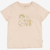 T-Shirt Vegetables Embroidery - rose dust