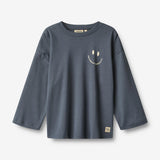 Wheat Main T-shirt L/S Axe Print T-Shirt 1292 greyblue