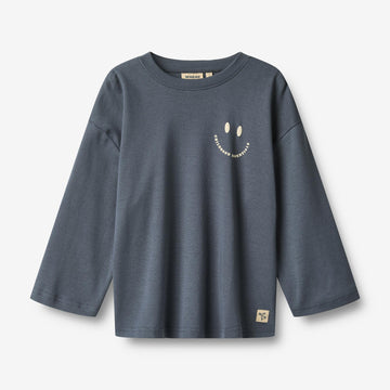 Wheat Main T-shirt L/S Axe Print T-Shirt 1292 greyblue