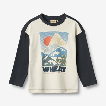 Wheat Main T-shirt L/S Beck Jersey Tops and T-Shirts 3129 eggshell