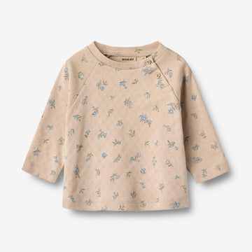 Wheat Main T-shirt L/S Darrin Jersey Tops and T-Shirts 9573 warm sand flowers
