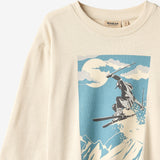 Wheat Main T-shirt L/S Dixie Print T-Shirt 3191 offwhite