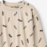 Wheat Main T-shirt L/S Ebbe T-Shirt 9214 cars