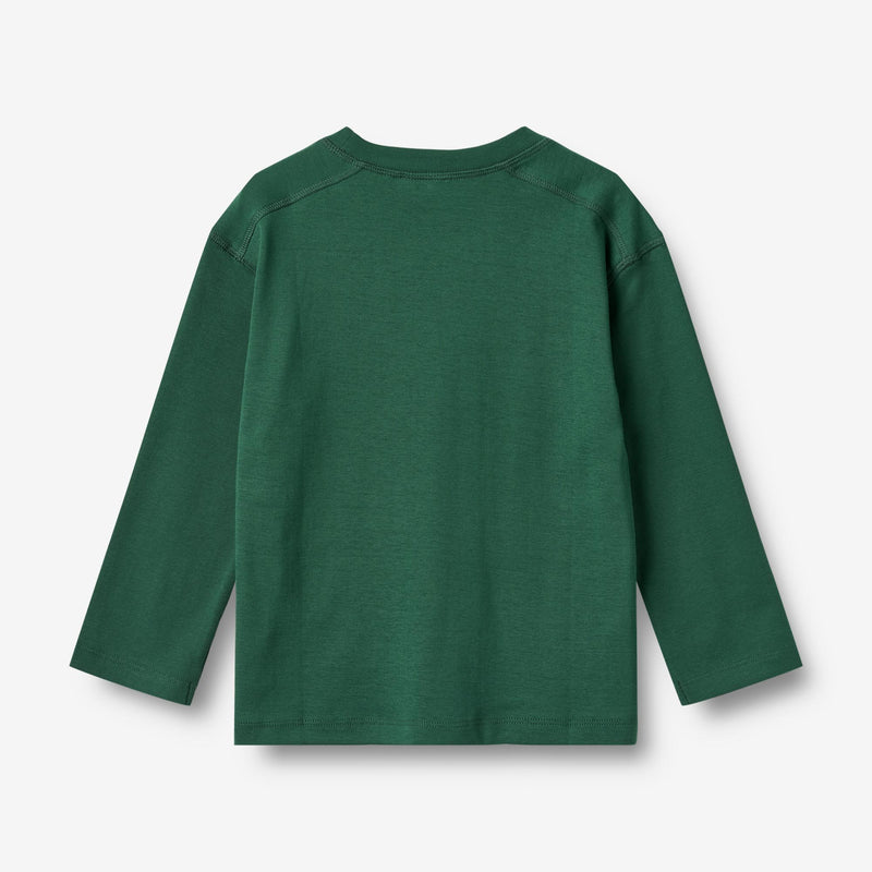 Wheat Main T-shirt L/S Holger Jersey Tops and T-Shirts 9558 kale