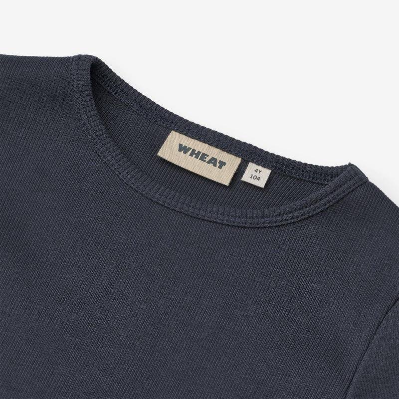 Wheat Main T-shirt L/S Ida Jersey Tops and T-Shirts 1432 navy