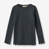 Wheat Main T-shirt L/S Ida Jersey Tops and T-Shirts 1432 navy