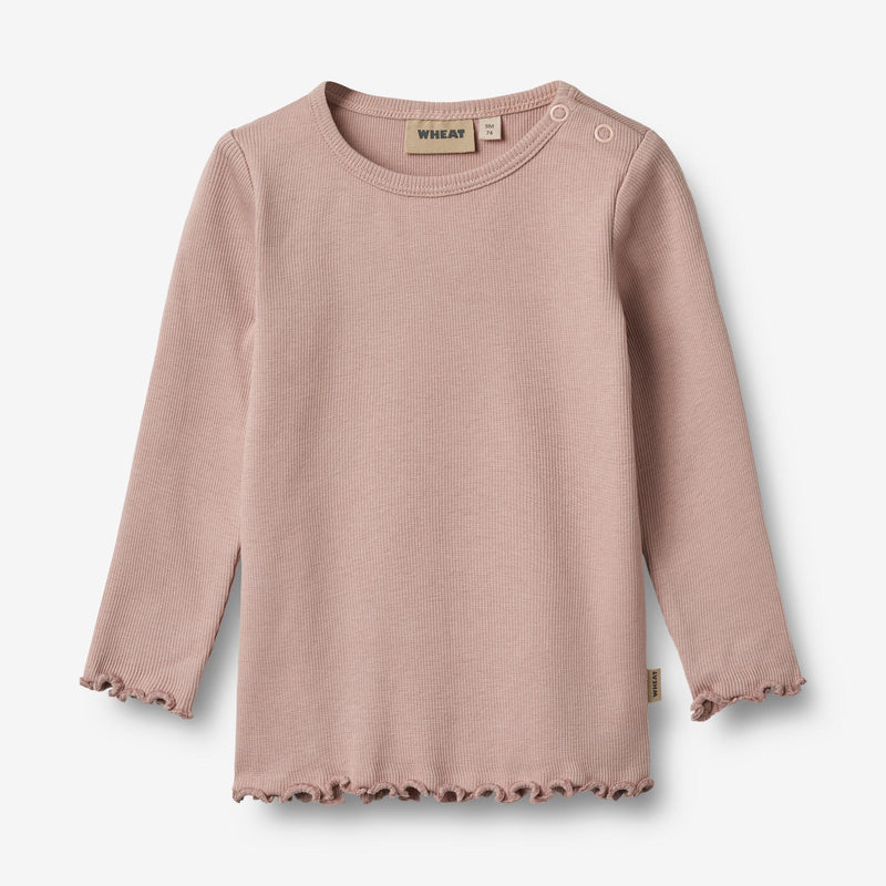 Wheat Main T-shirt L/S Ida Jersey Tops and T-Shirts 2487 rose powder