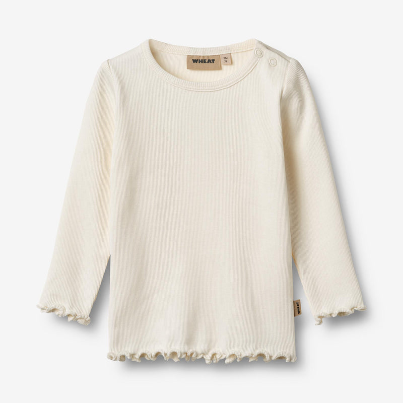 Wheat Main T-shirt L/S Ida Jersey Tops and T-Shirts 3182 ivory 