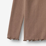 Wheat Main T-shirt L/S Ida T-Shirt 9573 toffee brown