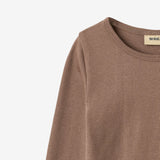 Wheat Main T-shirt L/S Ida T-Shirt 9573 toffee brown