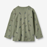 Wheat Main T-shirt L/S Malthe Jersey Tops and T-Shirts 9552 dusty green cars