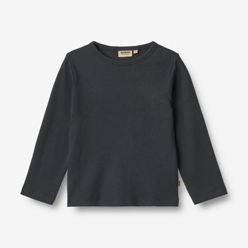 Wheat Main T-Shirt L/S Milo T-Shirt 1432 navy