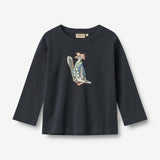 Wheat Main T-shirt L/S Monty Jersey Tops and T-Shirts 1432 navy