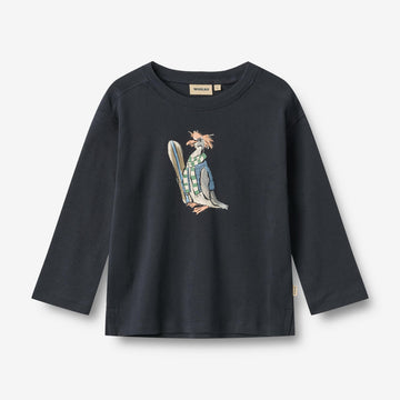Wheat Main T-shirt L/S Monty Jersey Tops and T-Shirts 1432 navy