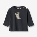 Wheat Main T-shirt L/S Monty Jersey Tops and T-Shirts 1432 navy